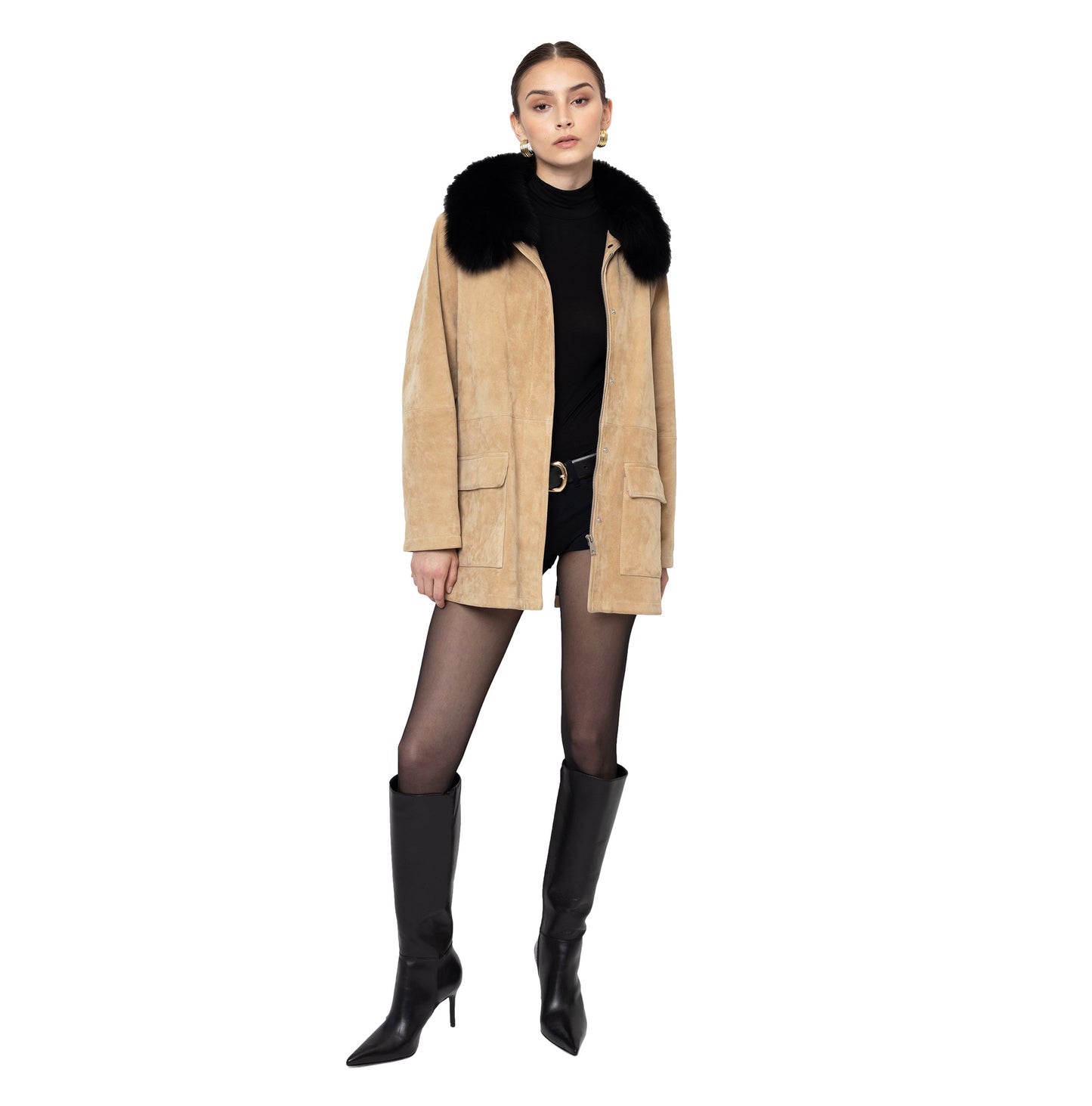 Raegan Suede Field Jacket