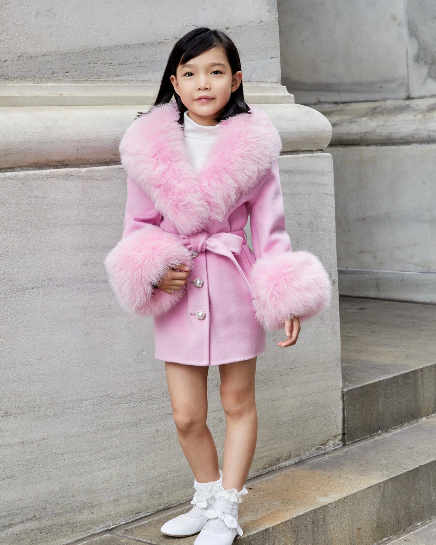 Mini Jojo Cashmere Shearling Coat