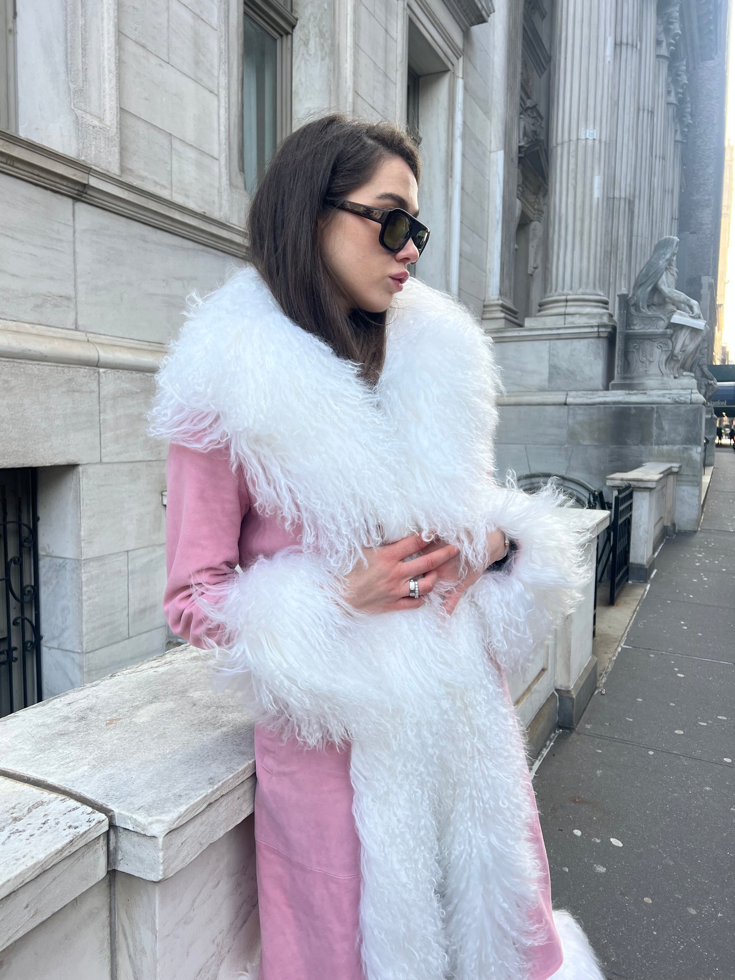 Dorothy Suede Maxi Coat