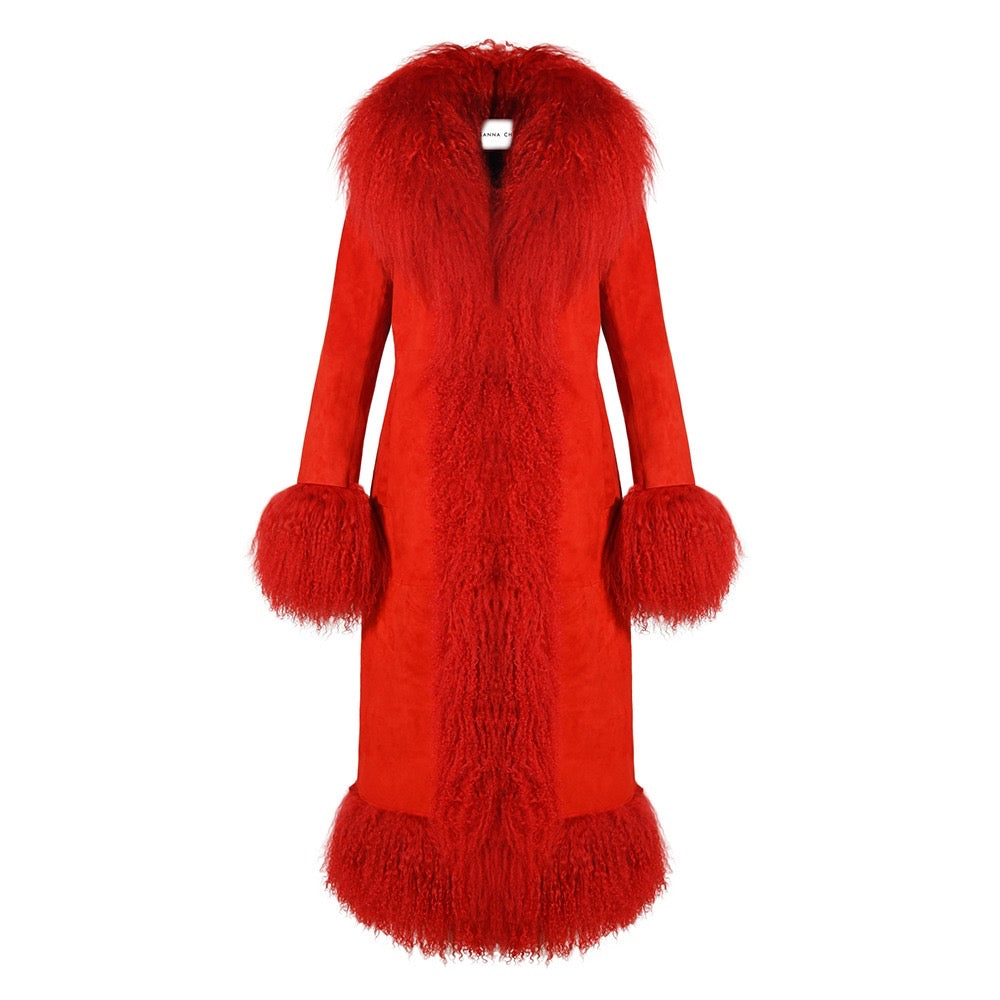 Dorothy Suede Maxi Coat