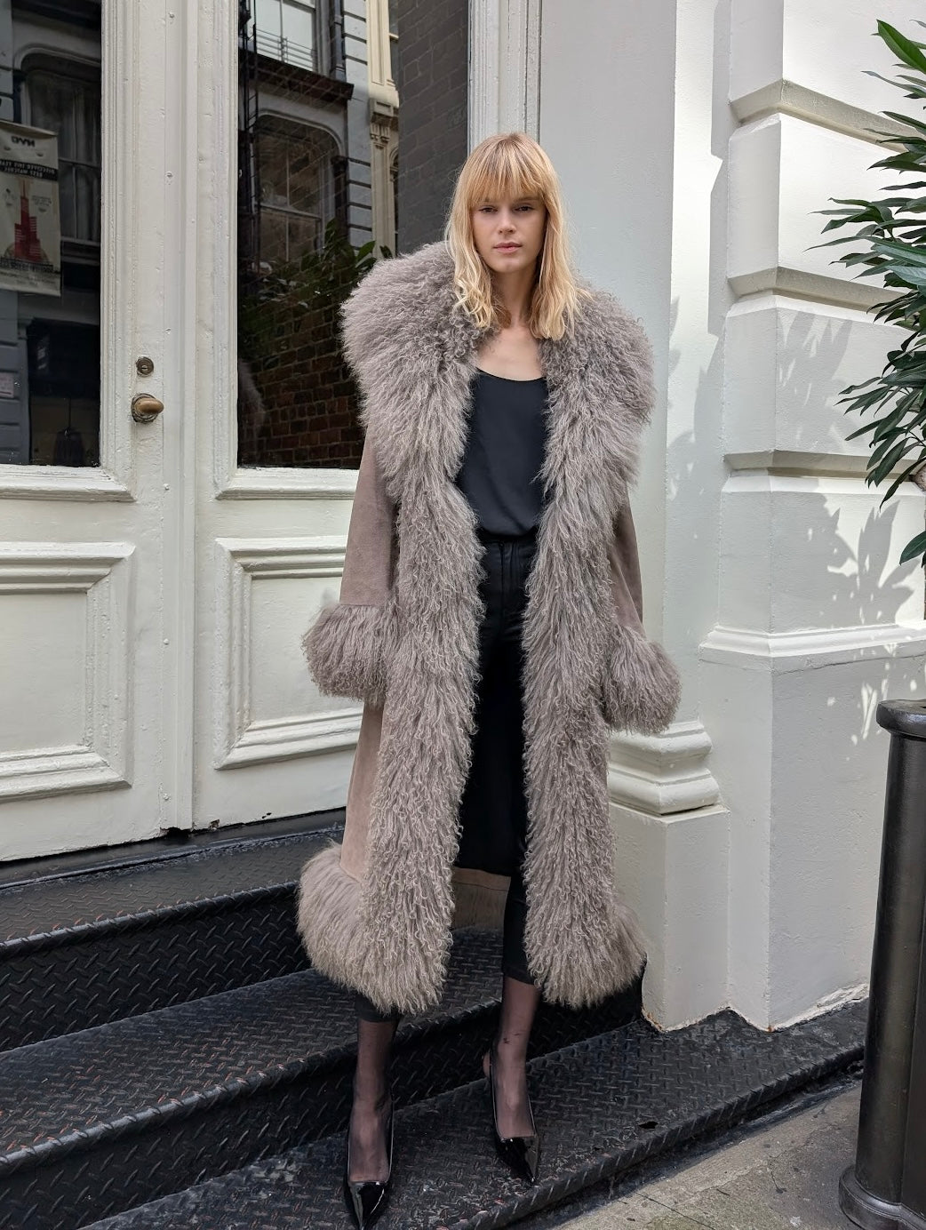 Dorothy Suede Maxi Coat