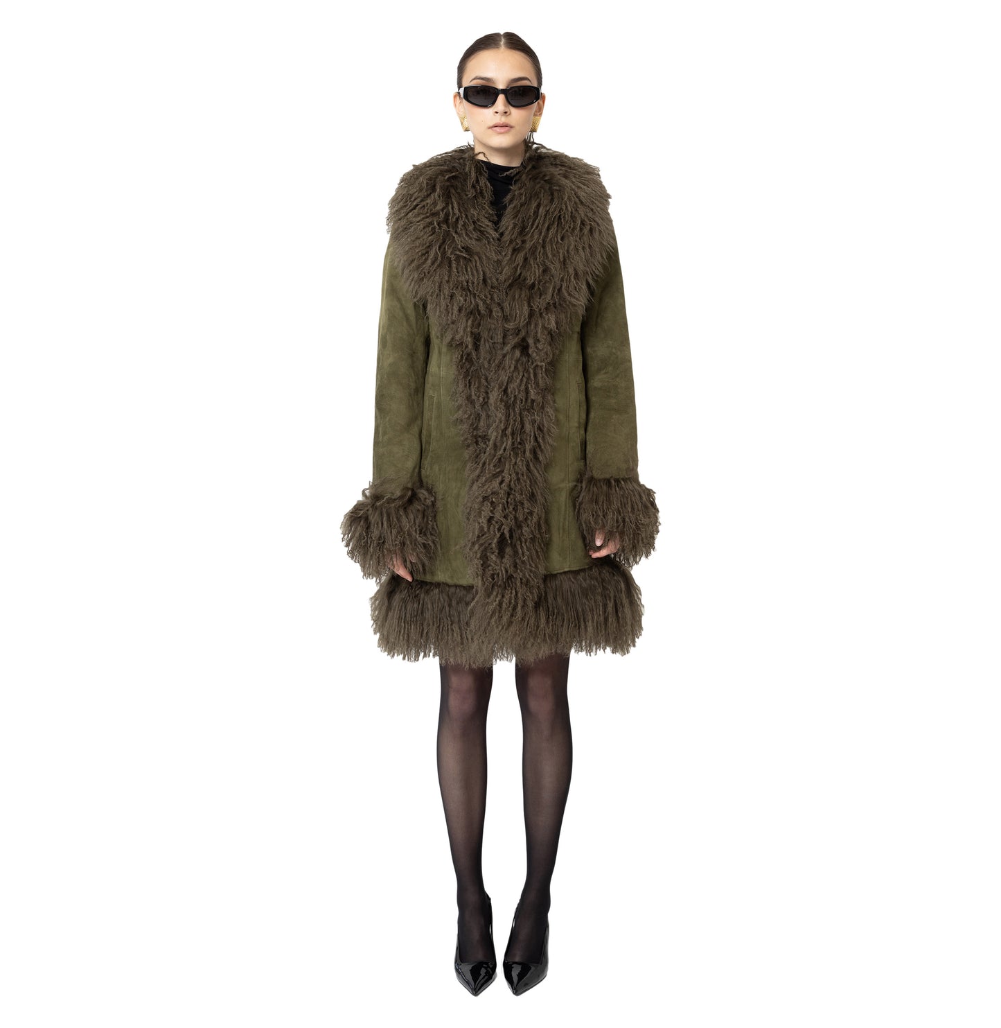 Dorothy Suede Midi Coat