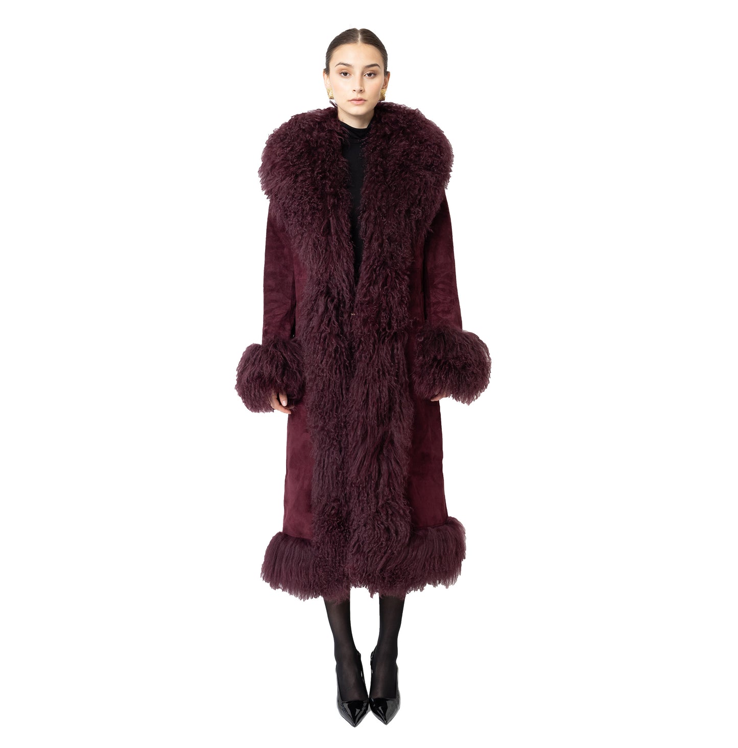 Dorothy Suede Maxi Coat