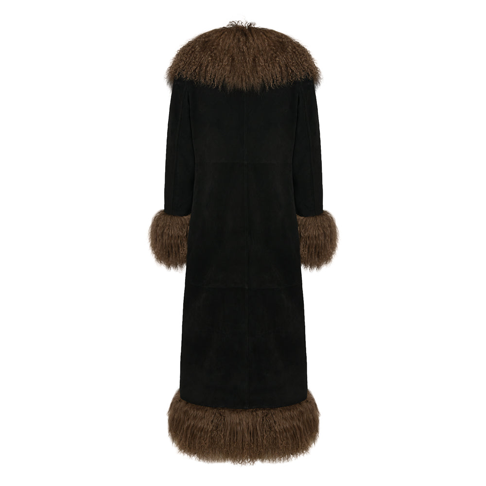 Dorothy Suede Ultra Maxi Coat