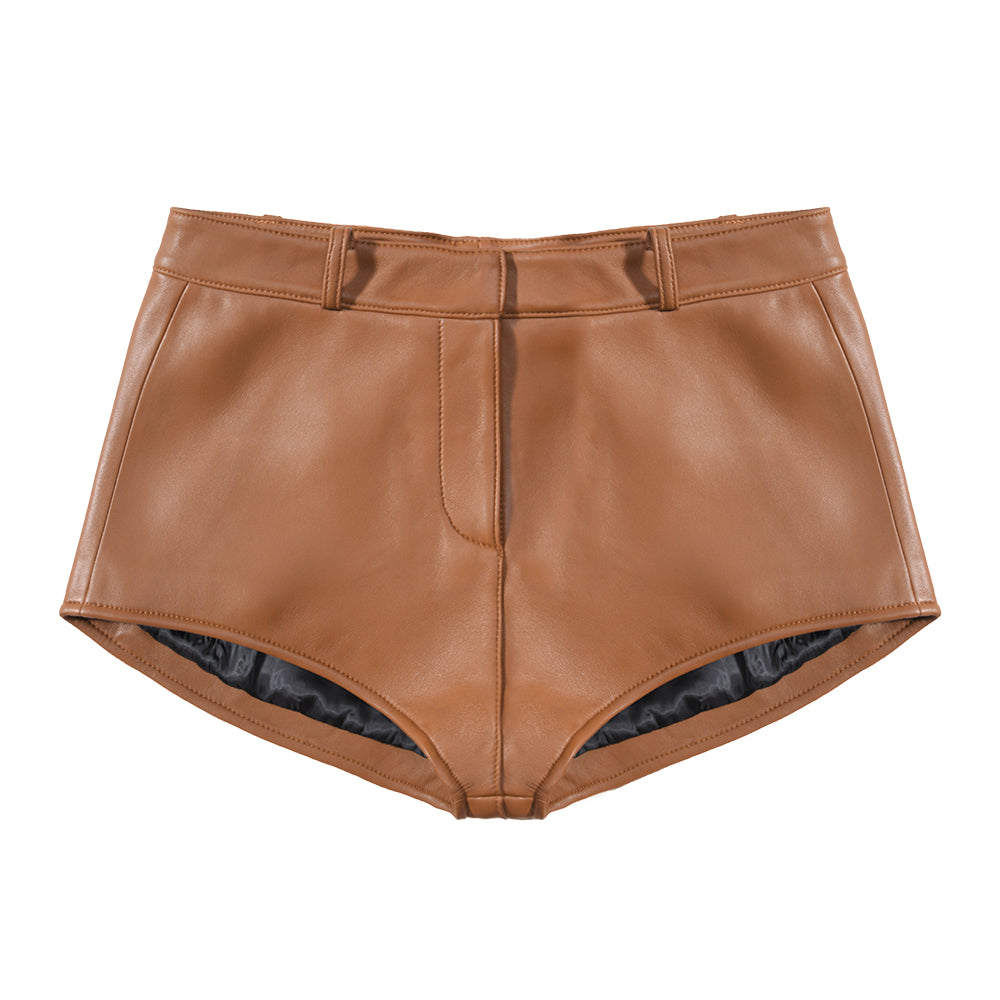 Naomi Leather Shorts