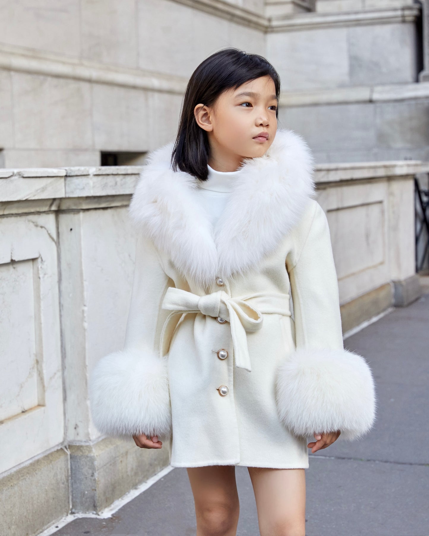 Mini Jojo Cashmere Shearling Coat