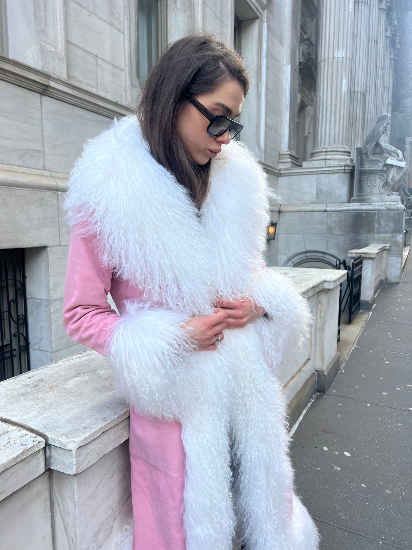 Dorothy Suede Maxi Coat