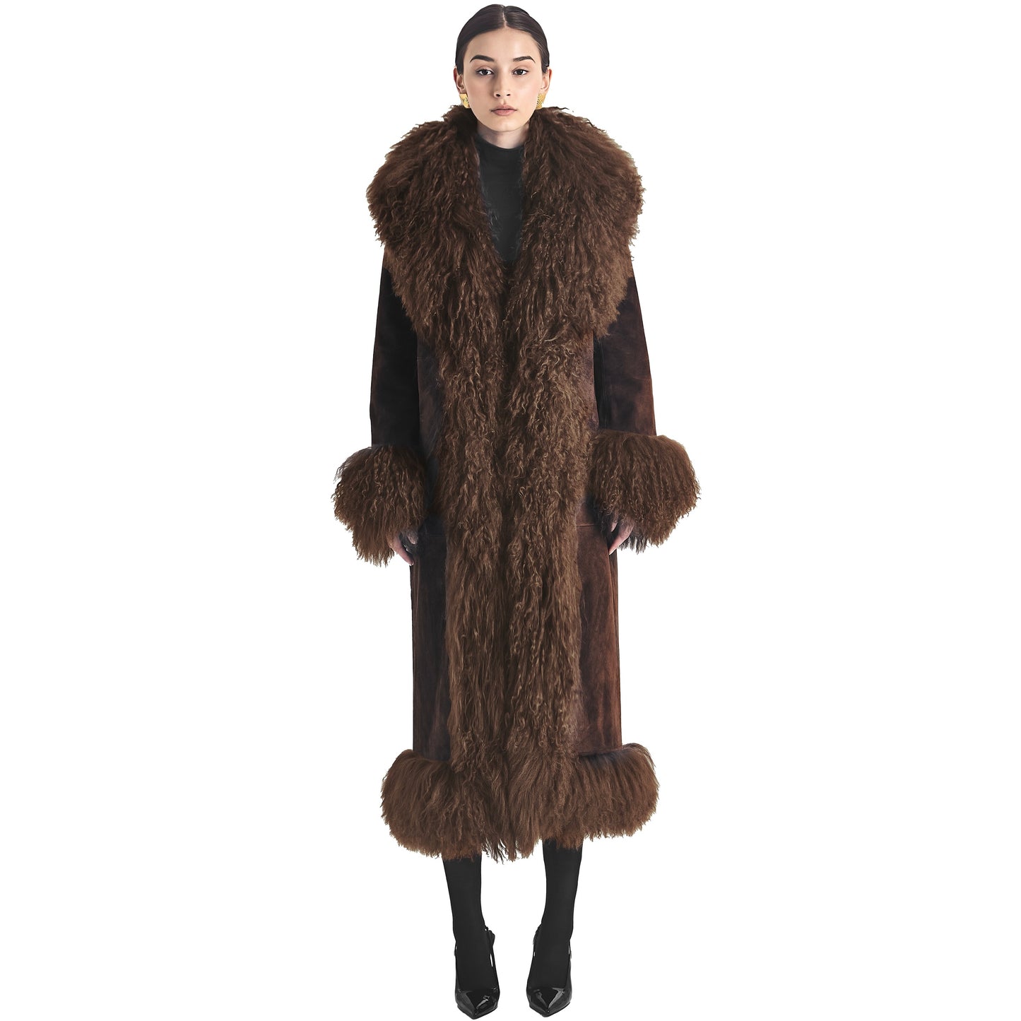 Dorothy Suede Maxi Coat