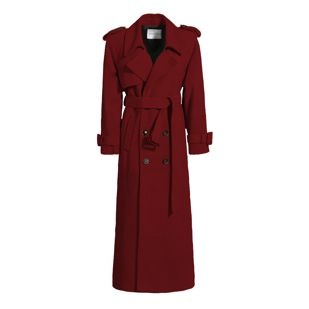 Madison Suede Trench Coat