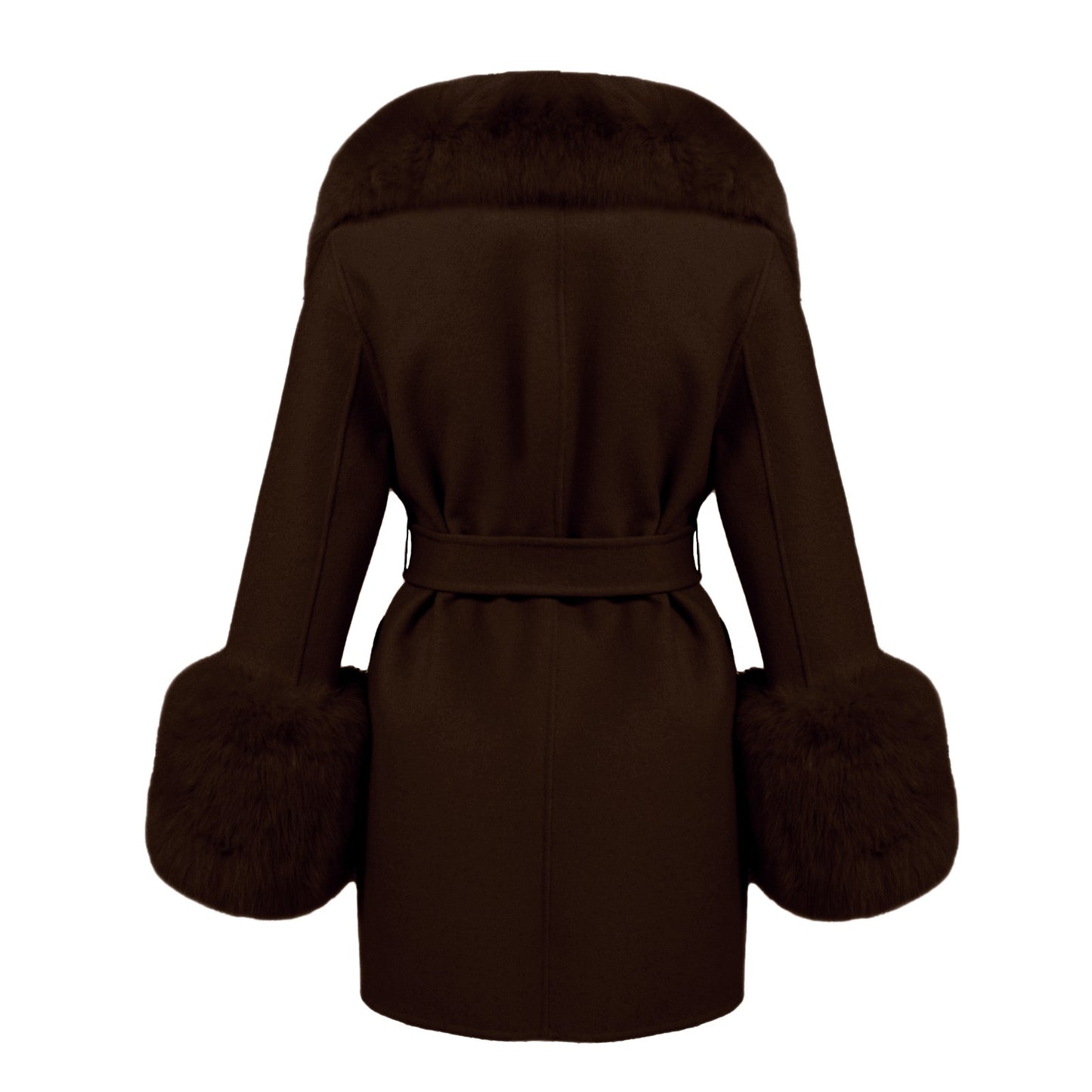 Jojo Midi Cashmere Fur Coat