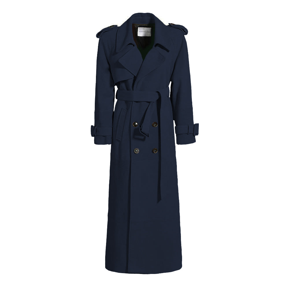 Madison Suede Trench Coat