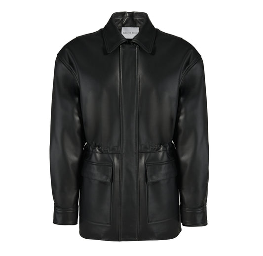 Allegra Leather Field Jacket