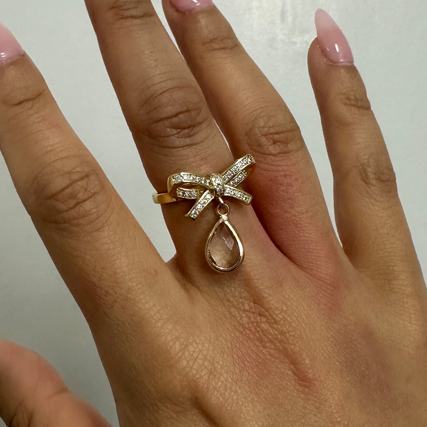 Theodora Birthstone Charm Ring