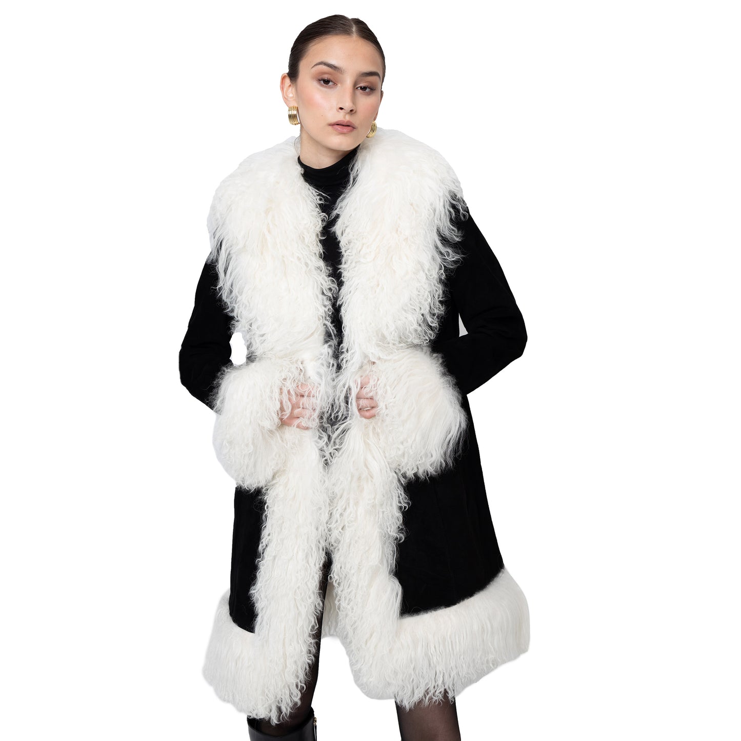Dorothy Suede Midi Coat