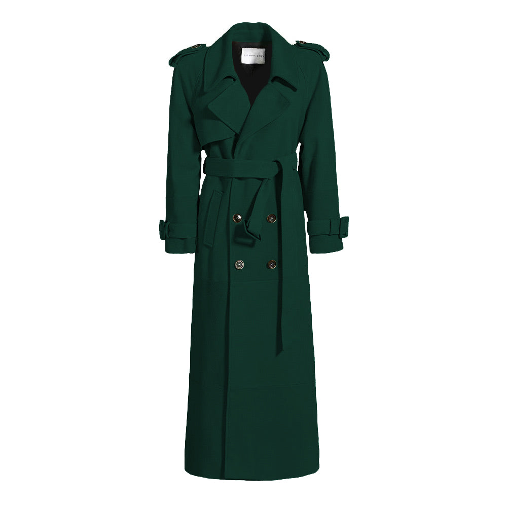 Madison Suede Trench Coat
