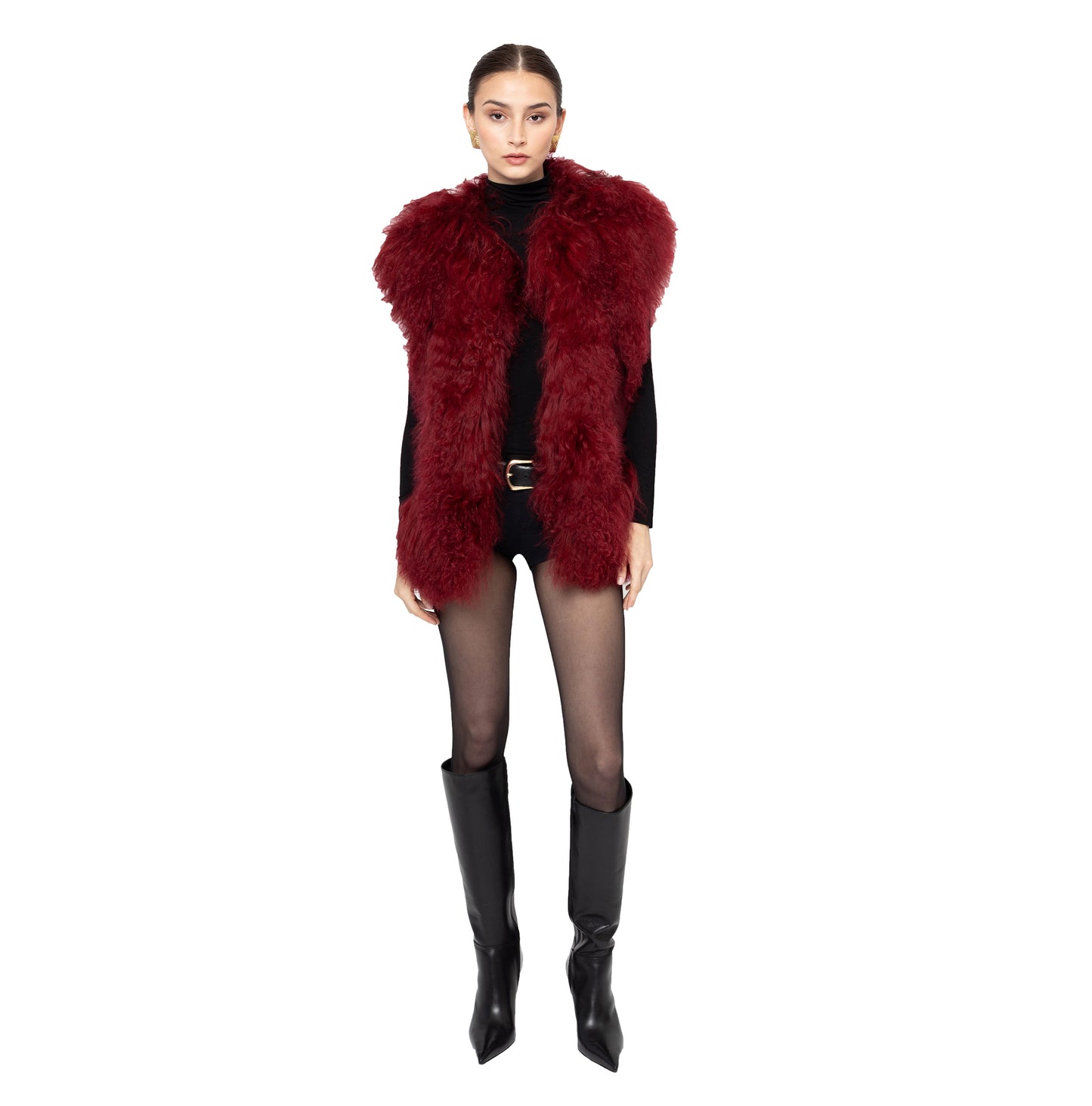 Dorothy Suede Shearling Vest