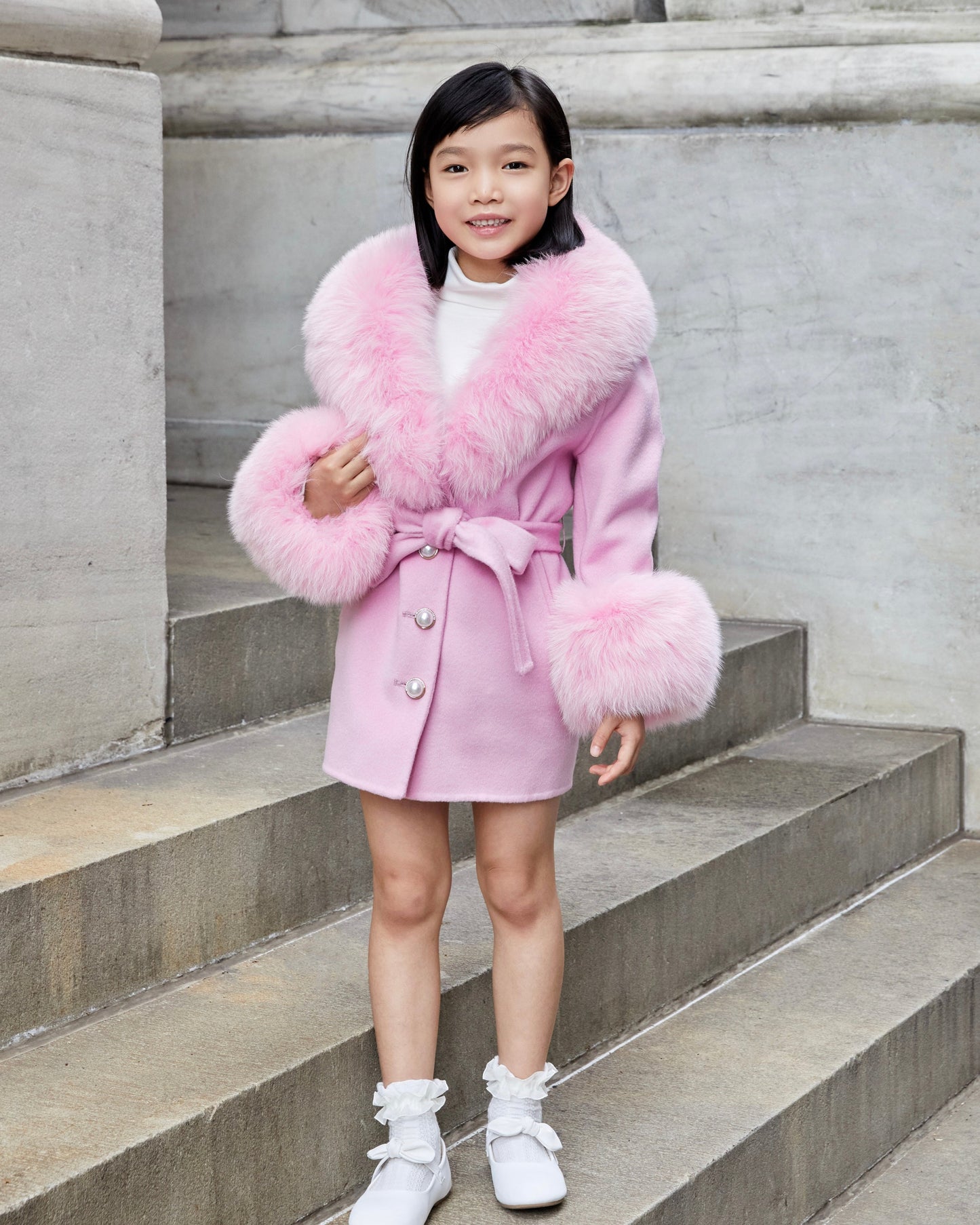 Mini Jojo Cashmere Shearling Coat