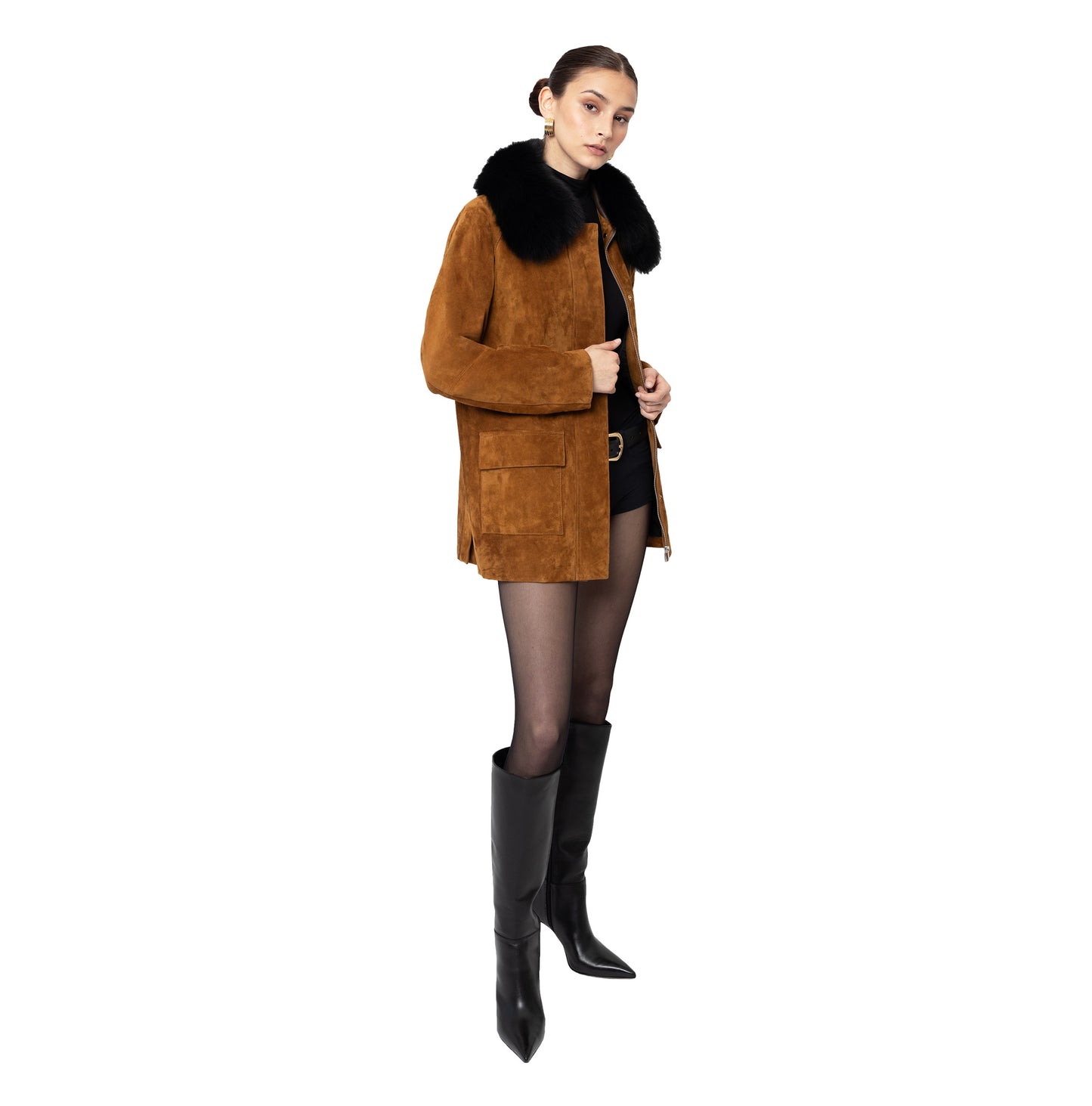 Raegan Suede Field Jacket