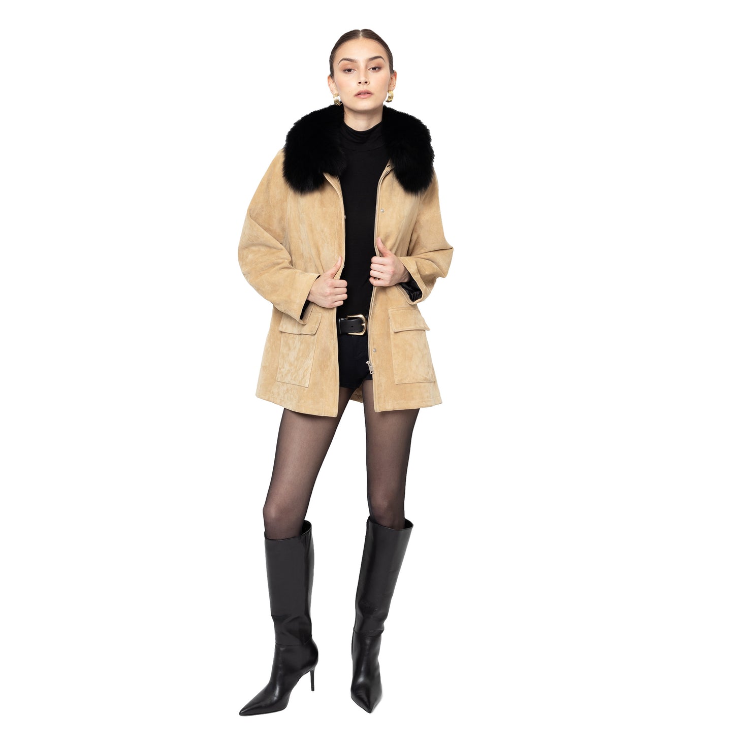 Raegan Suede Field Jacket