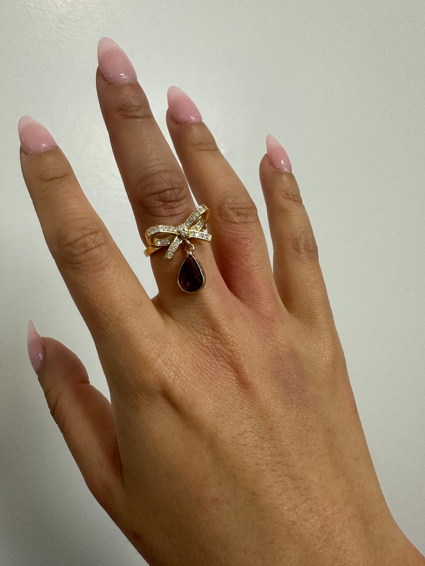Theodora Birthstone Charm Ring