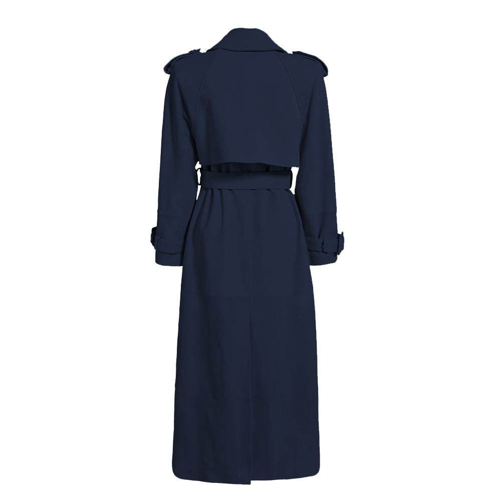 Madison Suede Trench Coat