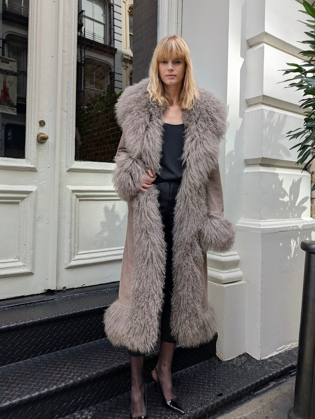 Dorothy Suede Maxi Coat