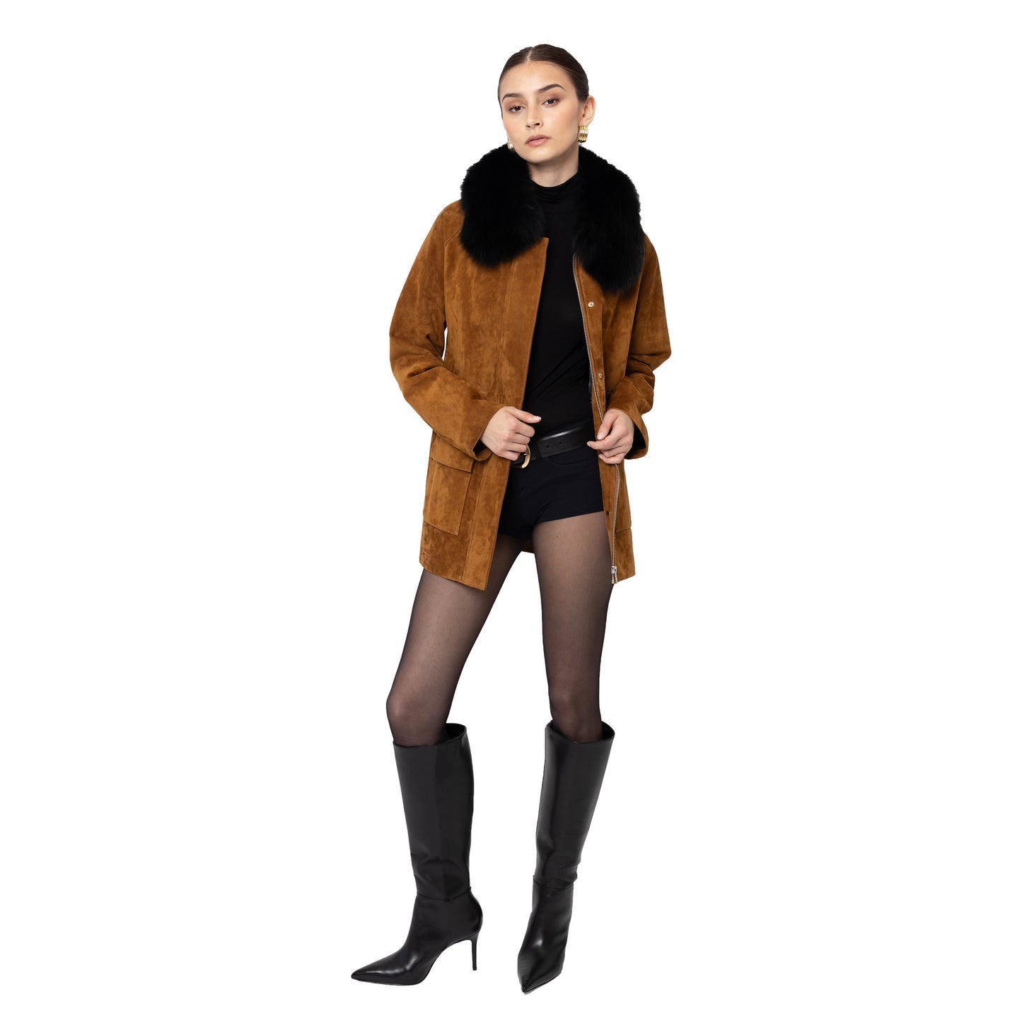 Raegan Suede Field Jacket