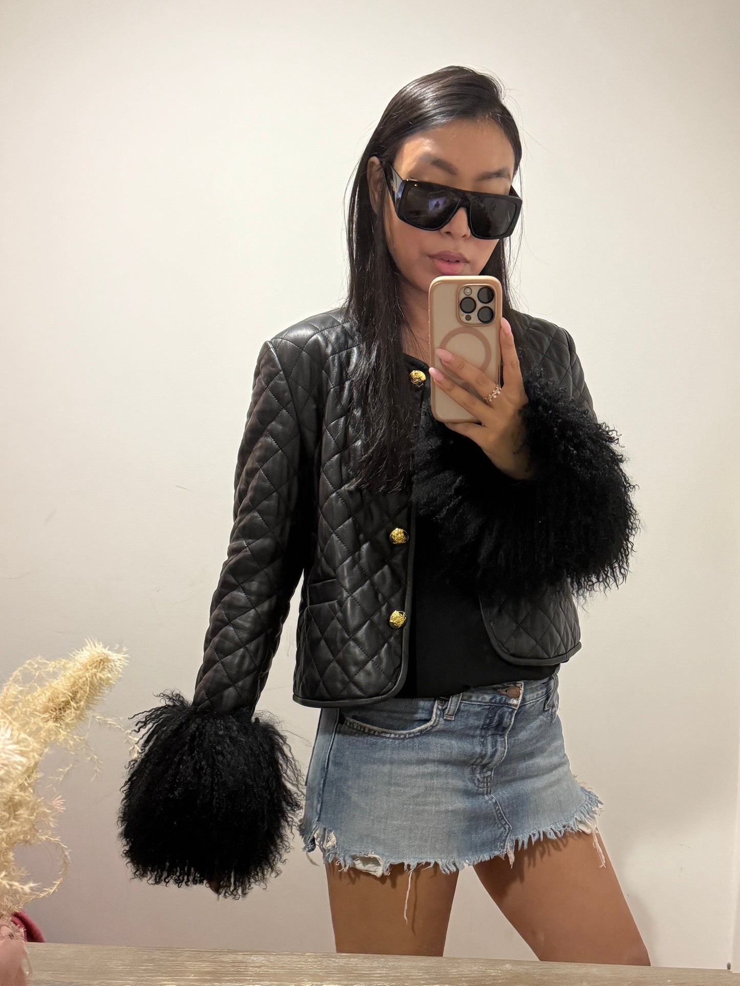 Maxine Quilted Leather Jacket