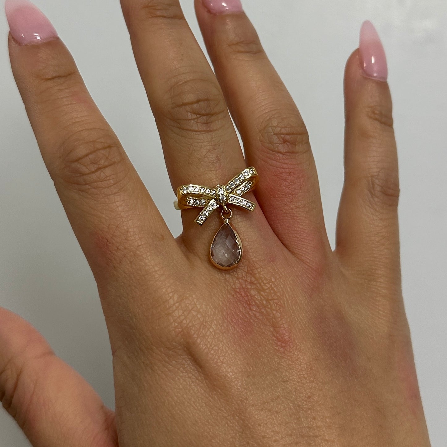 Theodora Birthstone Charm Ring