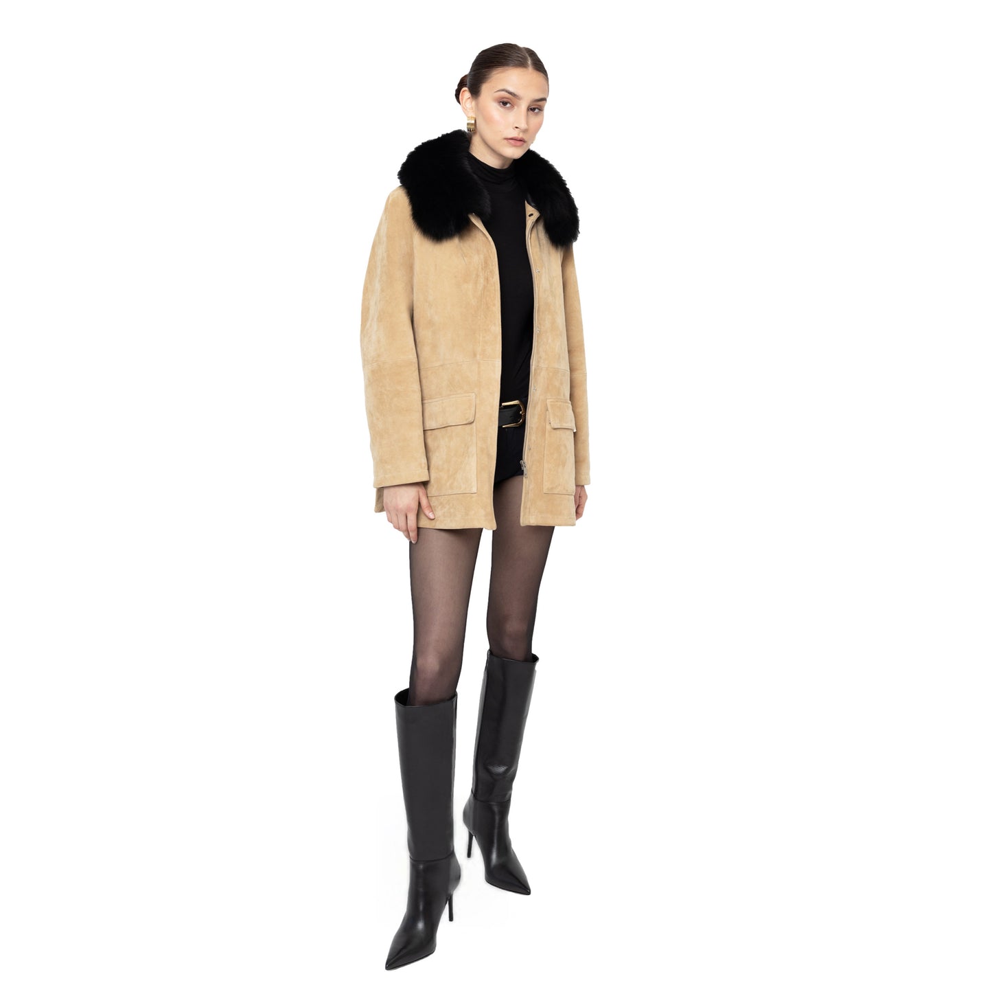 Raegan Suede Field Jacket