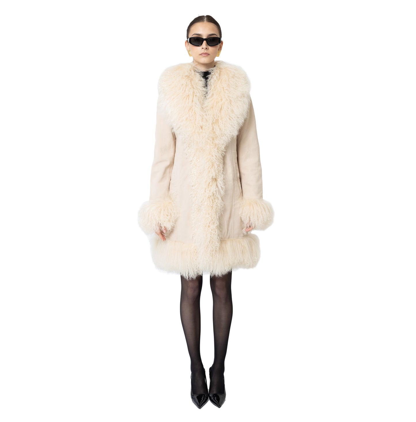 Dorothy Suede Midi Coat