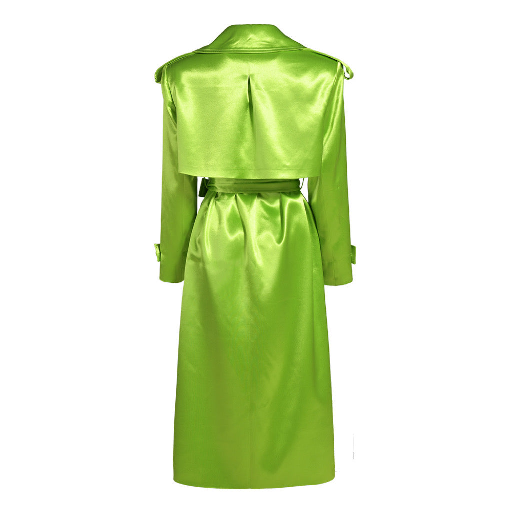 Olivia Satin Trench Coat **LIMITED EDITION**