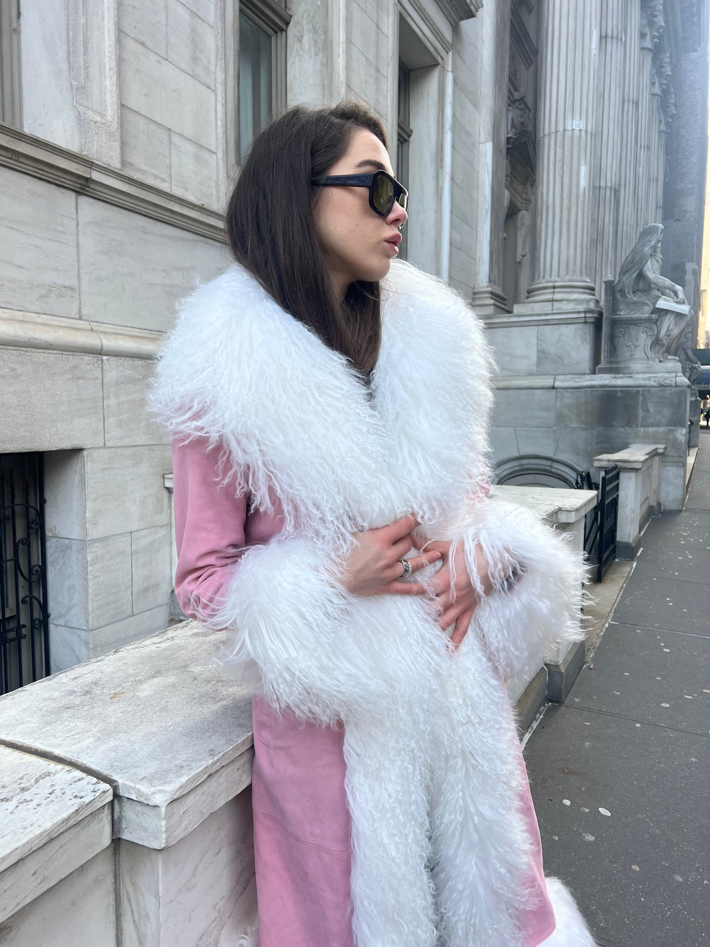 Dorothy Suede Maxi Coat