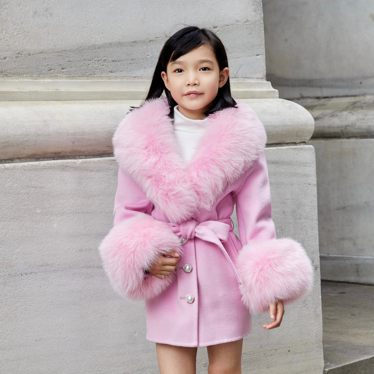 Mini Jojo Cashmere Shearling Coat