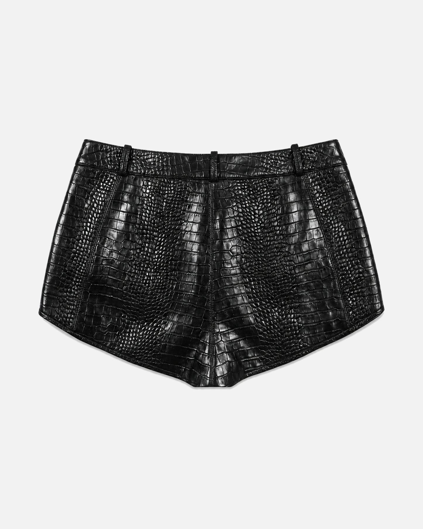 Naomi Croc Micro Shorts