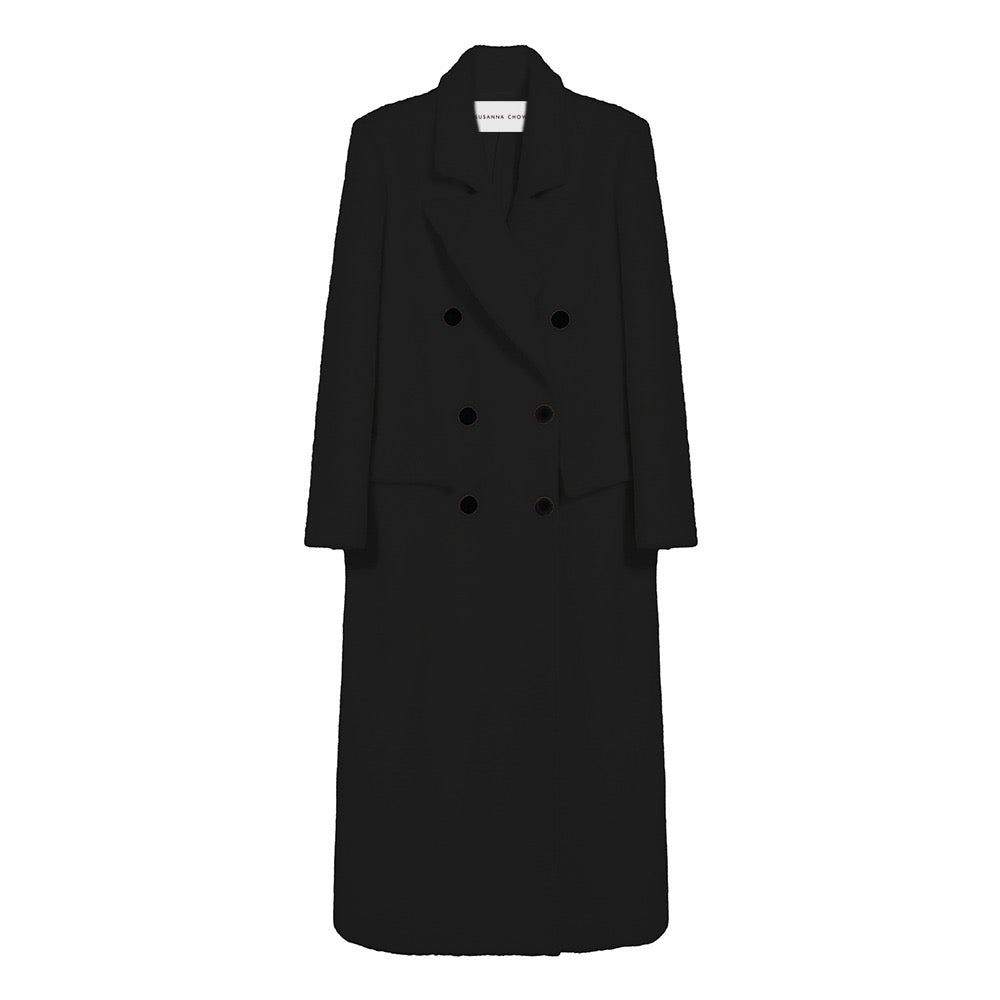 Collette Double Faced Alpaca Wool Cape Coat
