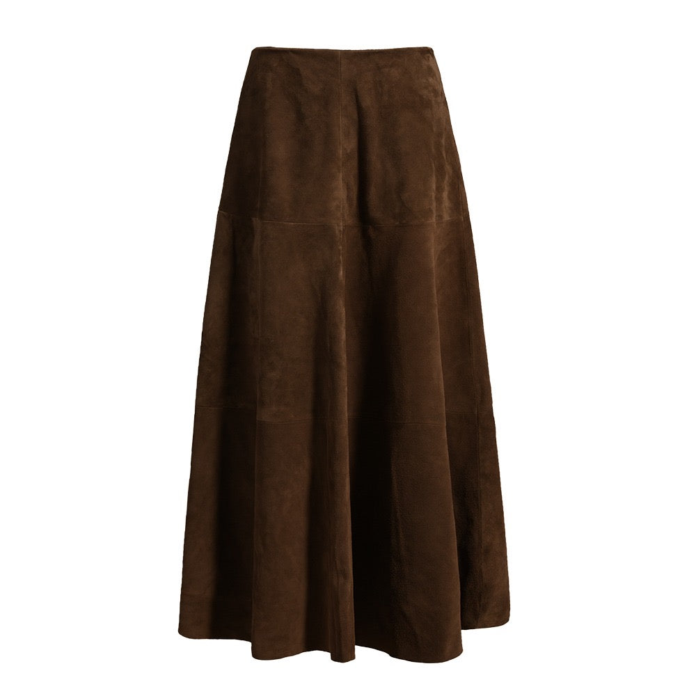 Alara Suede Maxi Skirt