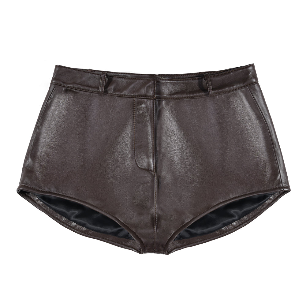 Naomi Leather Shorts