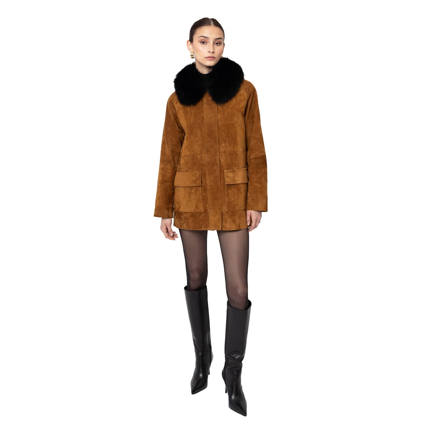 Raegan Suede Field Jacket