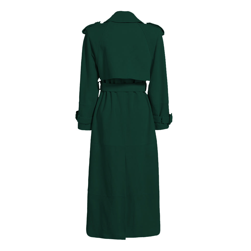 Madison Suede Trench Coat