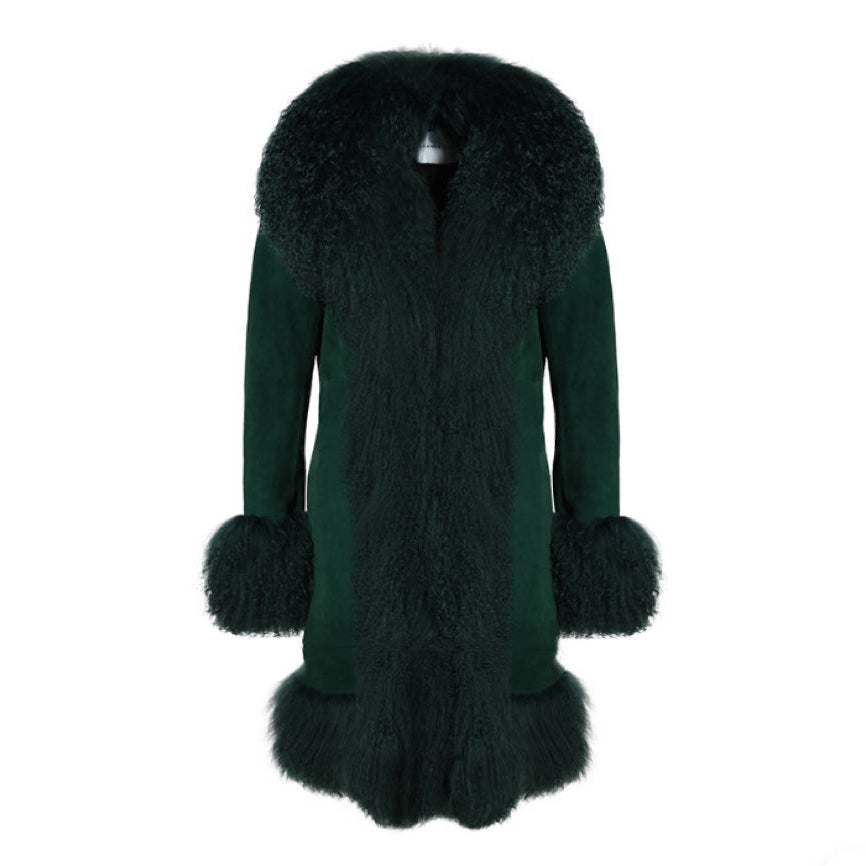 Dorothy Suede Midi Coat