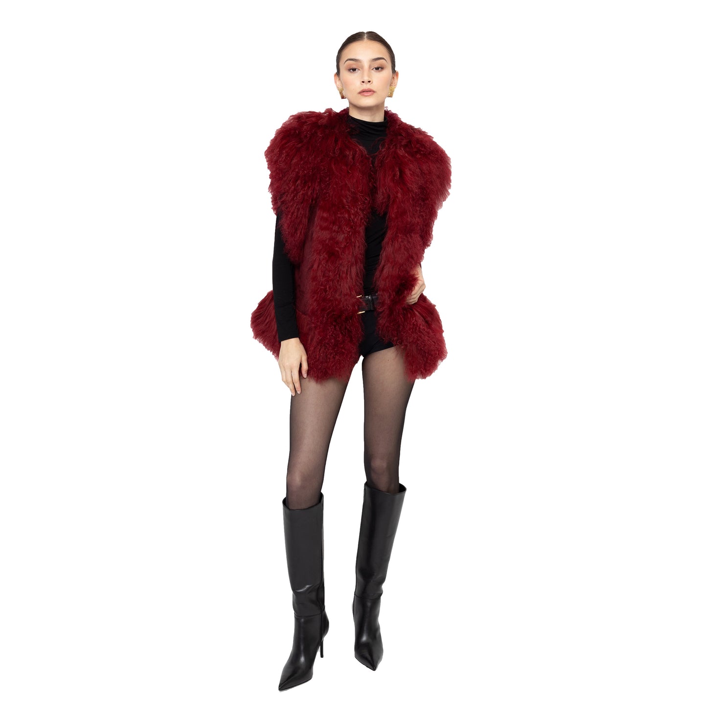 Dorothy Suede Shearling Vest