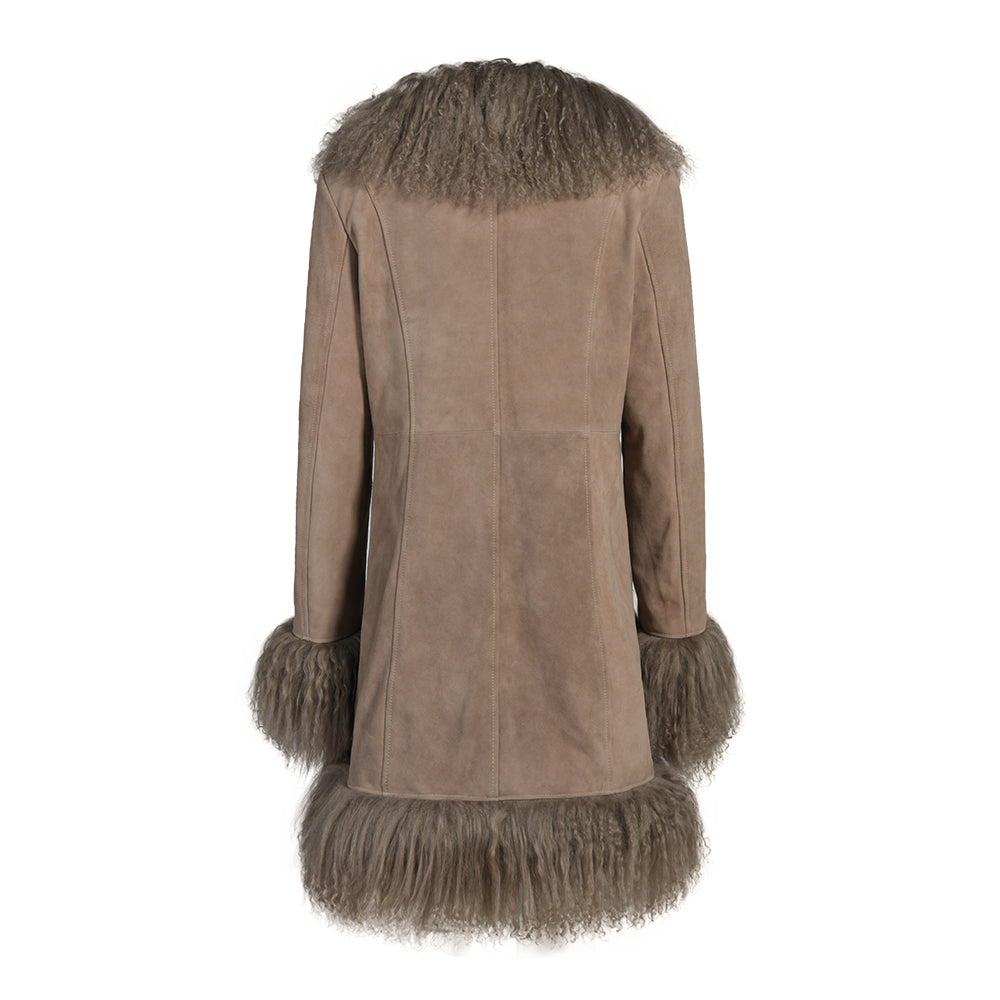 Dorothy Suede Midi Coat