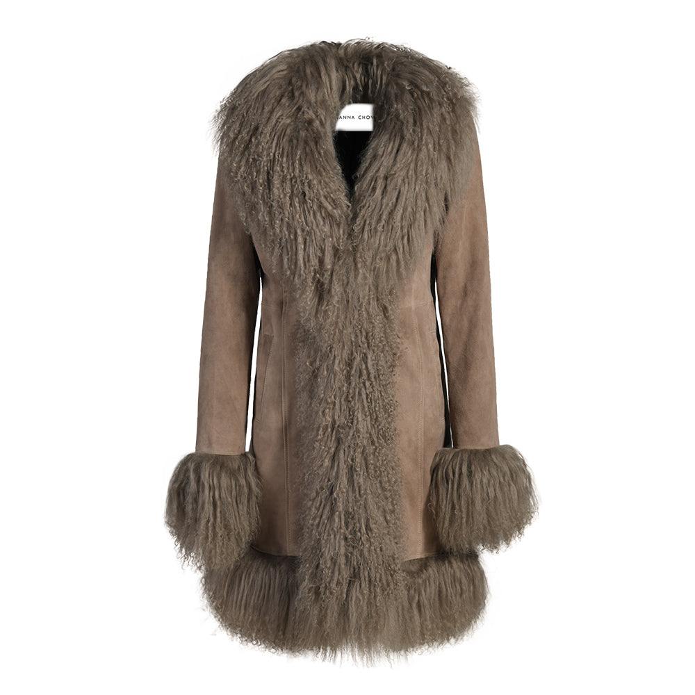 Dorothy Suede Midi Coat