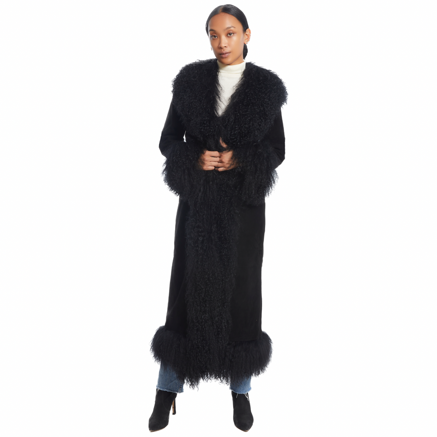 Dorothy Suede Maxi Coat