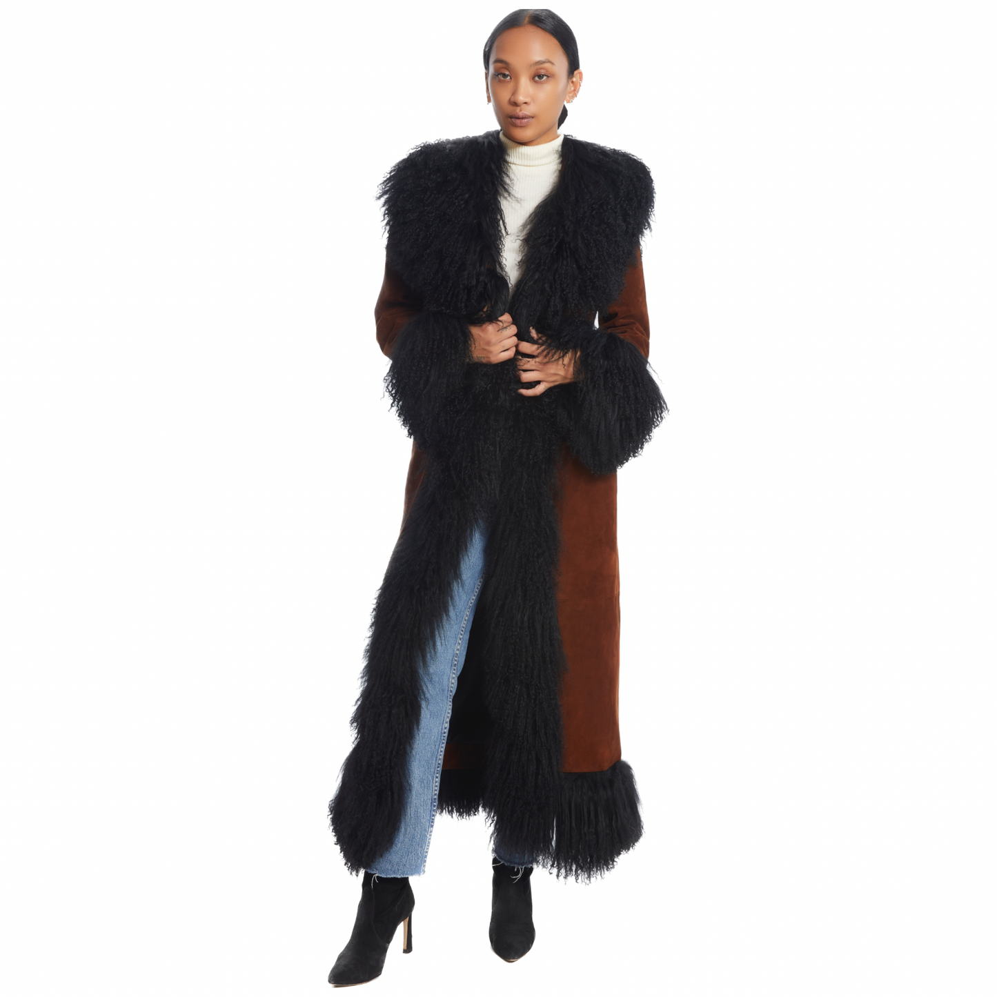 Dorothy Suede Maxi Coat