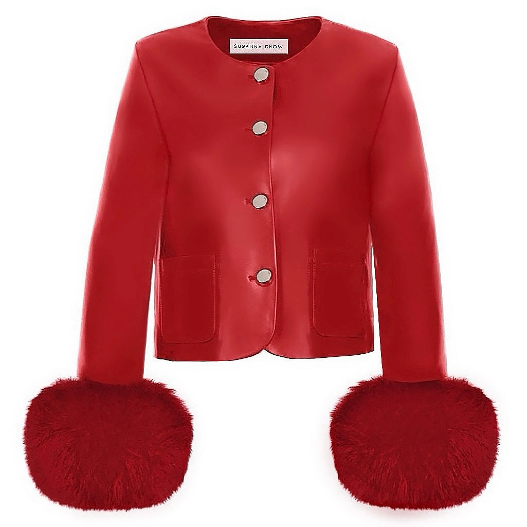 Dawson Leather Fur Jacket