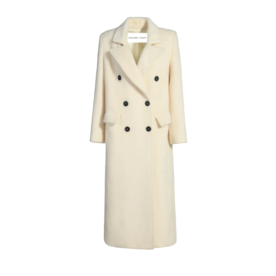 Collette Double Faced Alpaca Wool Cape Coat