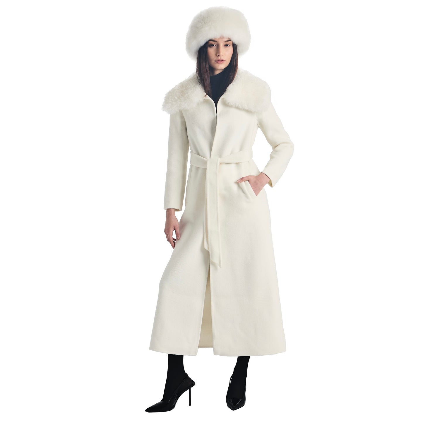 Sloane Cashmere Shearling Coat