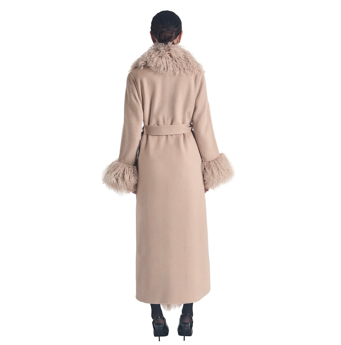 Inez Cashmere Shearling Coat